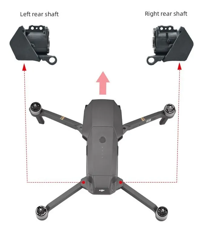 Dobradiça Completa Traseira Mavic Pro