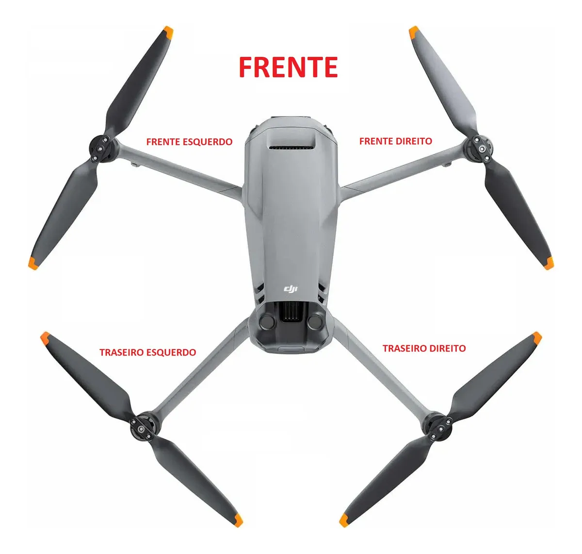 Braço Completo Mavic 3 Frente Esquerdo