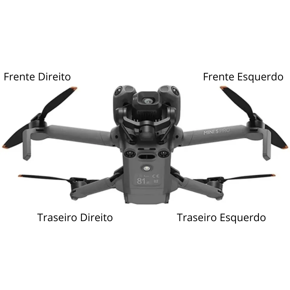 Braço Completo para DJI Mini 5 Pro Traseiro Esquerdo